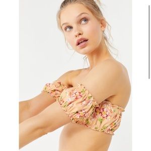 Urban outfitters off the shoulder bikini top